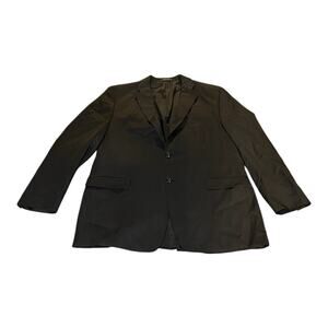 Lauren Ralph Lauren Macys Blazer Mens Size 48R Black‎ 100% Wool Sport Coat